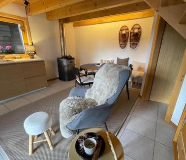Blatten bei Naters Apartment | Hüttli Chalet with panoramic view