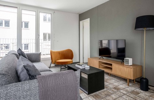 Center Apartment | Ideal Leimbach 2.5 Room w/ Storage & W/D, 5 min to Market, by Blueground