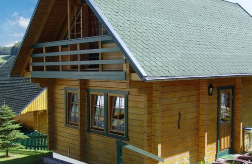Steina House | * Idyllic log cabin - approx. 70 square meters with a fenced garden - dogs are welcome - WLAN incl