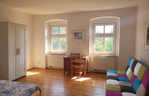 Liepe Apartment | Idyllic vacation apartment in the middle of nature, swimming pond, sauna, bird tours