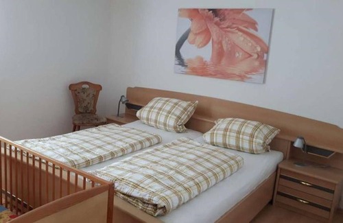 Deggenhausertal Apartment | Idyllically Situated Holiday Apartment "Hermannshöhe FeWo 3" on the Farm with Balcony, Shared Garden, Playground, Terrace, Barbecue, Wi-Fi & TV; Parking Spaces Available