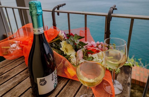 Manarola Apartment | Il Baluardo Sea View Apartment on the Cliff