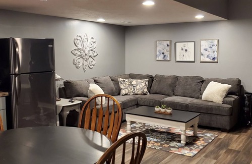 Sault Ste. Marie Apartment | in the country close to town, sled trails, skiing, hiking, country setting, BBQ