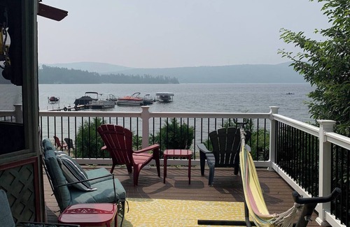 Schroon Lake House | In-Town Lakefront-The Apple Tree Lodge, Unit 1