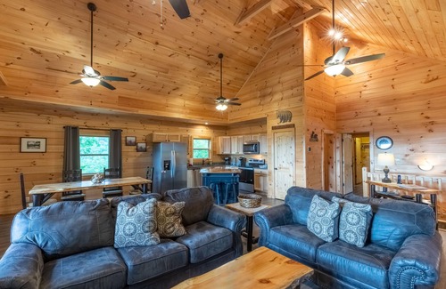 Bryson City Cabin | Incredible Views, Hot Tub, Pool Table, Waterfalls, Hiking