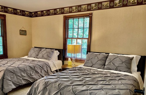 Falmouth House | Indoor pool off of the golf course