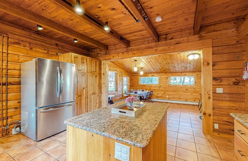 Lisbon Cabin | Inviting dog-friendly cabin on 23 acres - sauna, skiing, firepit, & washer/dryer