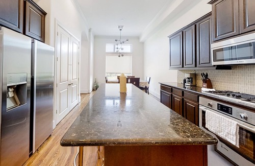 MacGregor House | Inviting home with private pool, fireplace & modern charm - walk to attractions