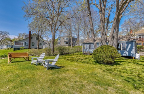 York Beach Cottage | Inviting oceanfront home with fireplace, firepit, & views from every room