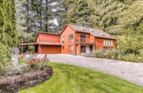Marcola House | Inviting retreat with central AC, private pool, hot tub, and private W/D