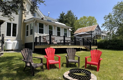 Montgomery Center House | Inviting riverfront home with deck & fireplace, near skiing & golf
