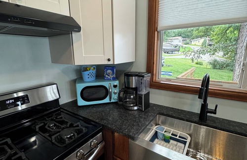 Yarmouth Cabin | Iowa Cabin: Rustic+Cozy. Lake Odessa water-view. Hunt, kayak, fish or explore.