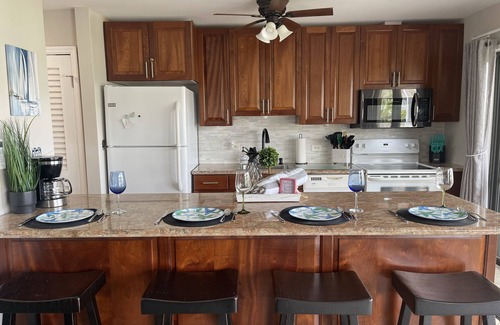 Estate Golden Rock Condo | Island Carribean Getaway! 1 King bed! 2BR/2BA Condo with beach access and pool!