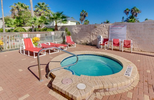 South Padre Island Condo | Island Condo with Private Balcony and Shared Pool, Hot Tub - Across from the Beach