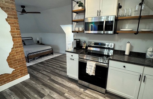 Butler Apartment | It may be haunted, but it's cute! One of the oldest houses in Butler.