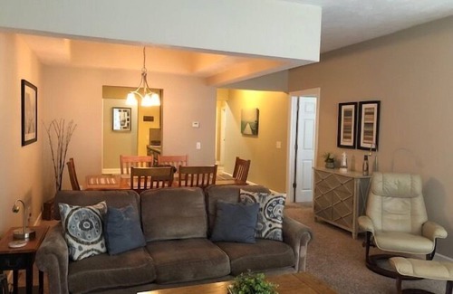 Ludington Condo | It's a Pool View Paradise!