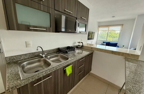Downtown Cancun Apartment | J-304 Deluxe 2 Bed 2 Bath Suite (Large outdoor Pool)