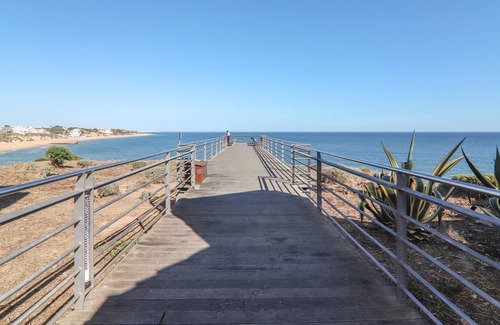 Albufeira Apartment | Jardins do Mar Studio Apartment with Sea View, Terrace and Garden; Parking Available