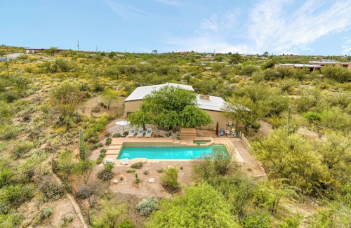 Old Spanish Trail Estates House | Javelina House Mid-Century Desert Oasis with optional heated pool