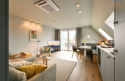 Juist Apartment | Juist vacation with sunny roof terrace and private sauna!