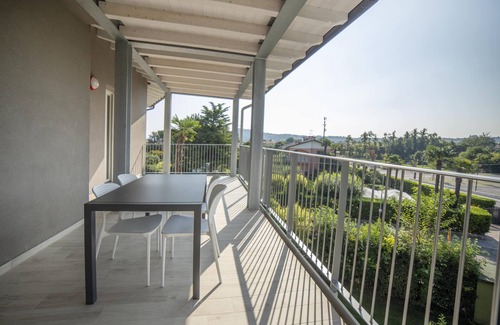 Pieve Vecchia Apartment | Junior Suite 1 with Shared Pool and Private Balcony