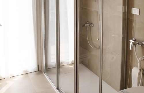 Pieve Vecchia Apartment | Junior Suite 5 with Shared Pool and Private Balcony