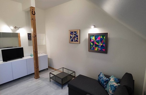 Jurmala Apartment | Jurmala Beachfront Art Gallery Mansard Suite in Historic Bath-House