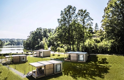 Tisina House | Kabine 4 Erwachsene + 1 Kind bis 17 Jahre - Blick auf den See und Holzzelt
