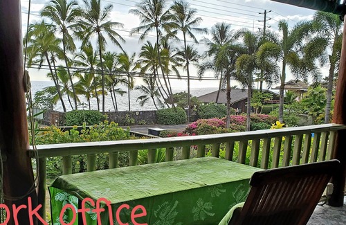 Kahaluu Bay Villa | KAHALU'U BEACH HOUSE WALKING DISTANCE OF 4 MINUTES. SUNSETS, PALM TREES, BIRDS!