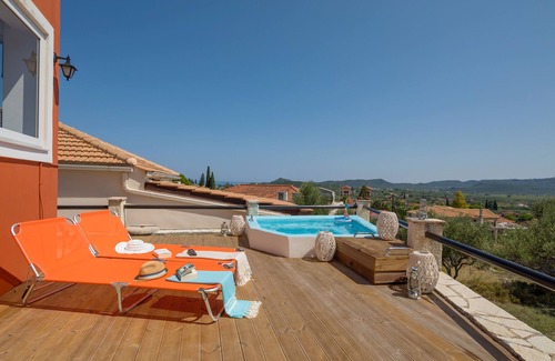 Khartata House | Kali Tychi - Pool & Sea Views.