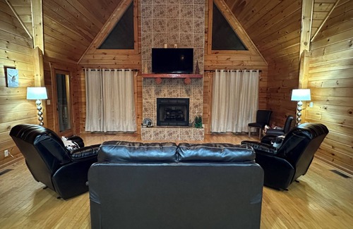 Toombs County Cabin | Kennedy Family Cabin- a large log cabin in a rural, farming community