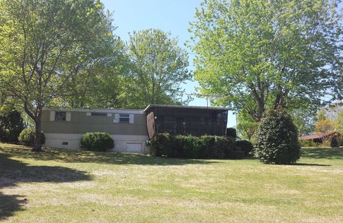 Salem House | Keowee lakefront view with large yard and dock for boat up to 30' long