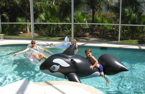 Sanibel House | Key West Style Home. With Screened Heated Pool. Only a 6 Minute Walk To Beach.