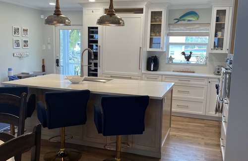Breezeswept Beach Estates House | Keys cottage, oceanfront, dock, private, great location, fenced backyard