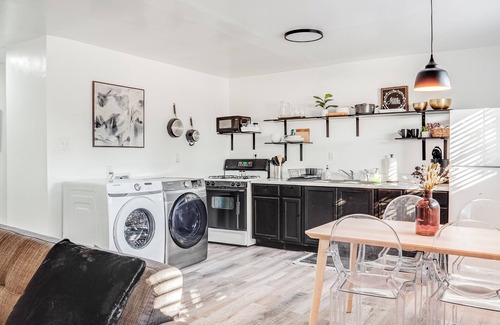 Abilene Condo | Kick back and relax in this calm, stylish space.