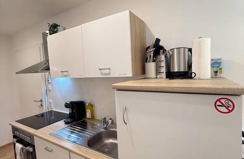 Neureut Sudlicher Teil Apartment | Kleines Glück Karlsruhe - washing machine, underfloor heating