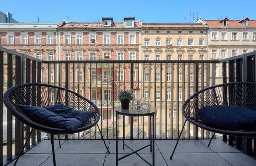 Srodmiescie Apartment | Kręta 21 | Atmospheric Studio | Balcony