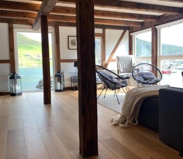 Sorvagur Apartment | Løðupakkhúsið - Historical Warehouse - Mid Floor