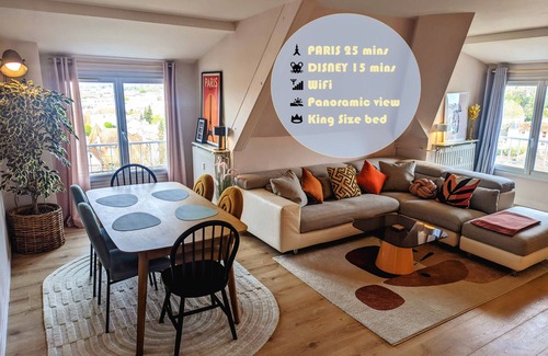 Lagny-sur-Marne Apartment | L'Arty Attique - Disney/Paris - Panoramic view