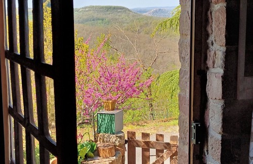 Saint-Marcel-Campes House | La Longère D'anaïde Maison en Pierres Face à Cordes sur Ciel