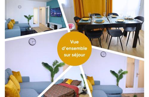 Amiens Nord Apartment | La Pause Franche - Familles et pros, parking, 2 sdb, 9 pers