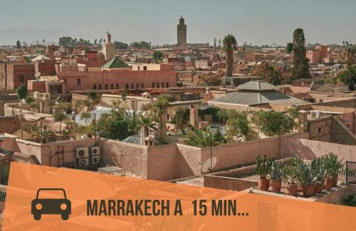 El Aggada Villa | La villa Houda piscine parking privé 15 min Marrakech - ARK Realty