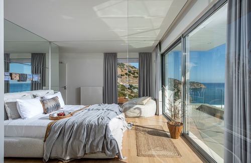 Agia Pelagia House | Lady Sea 6 Bedroom Villa with Heated Pool & Private Beach Access