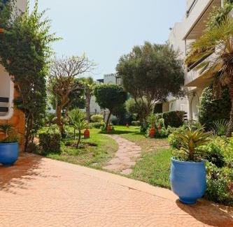 Skhirat Plage Apartment | Lagoon Garden - 2 chambres proche Plage avec Piscine