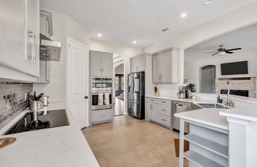 Heath House | Lake Access Mansion w/Lake View + Theatre + Fire Pit