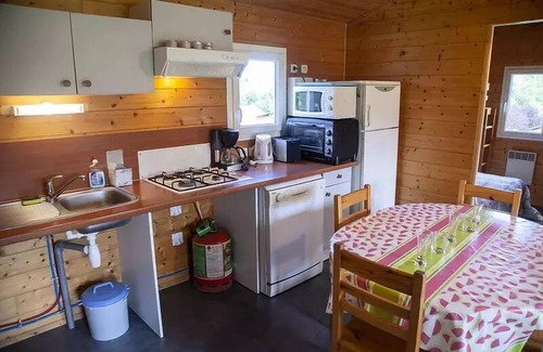 Naucelle Ski Chalet | Lake Bonnefon campsite * - Chalet PREMIUM 34 m2 (2 bedrooms) disabled access 7 people