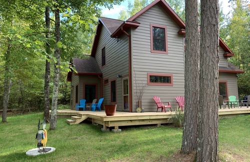 Solon Springs Cabin | Lake cabin sleeps 14, 3 bedrooms in Barnes WI.