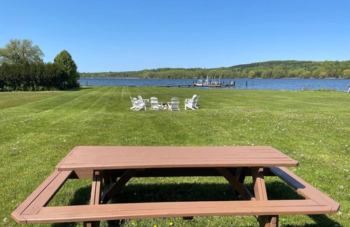 East Jordan House | Lake Charlevoix Waterfront - 4BR, 1.5BA - Dock - 2 acre lot