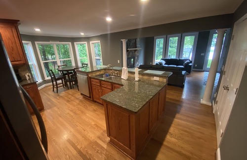 Mount Gilead House | Lake front home with great dock for relaxing downtime and action packed days.