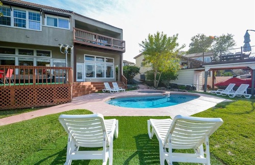 April Sound House | Lake front retreat with pool, spa, golf, fishing, boat slip, 4 bed, 4 bath sleeps 21